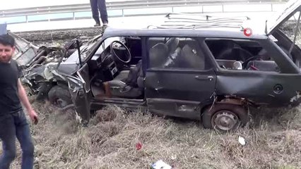 İftar için köyüne giderken kaza yaptı