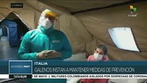 Médicos cubanos e italianos combaten COVID-19 en Crema, Italia