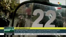 Chile: reprimen protesta en Plaza Italia en el Día del Carabinero