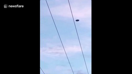 It's REAL! Pentagon confirms existence of UFO as one flies over California lake in eerie moment