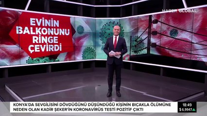 Evinin balkonunu ringe çevirdi