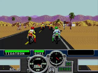 Let´´s Play Road Rash (SEGA) - LEVEL 3 - RACE 4 - PALM DESERT - No Commentary