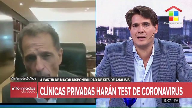 Clínicas privadas harán test de coronavirus