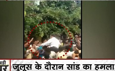 Karnatak MLA: जुलूस के दौरान सांड का हमला, होरी हब्बा पर्व में शामिल होने पहुंचे विधायक, बाल-बाल बचे