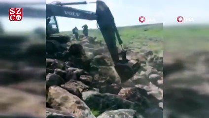 Kepçe operatörünün inanılmaz kurtuluşu