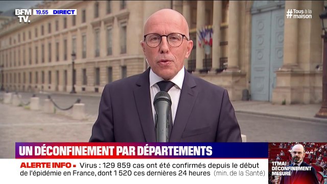 Eric Ciotti (LR) sur le déconfinement: J'ai trouvé une absence de méthode et d'objectifs