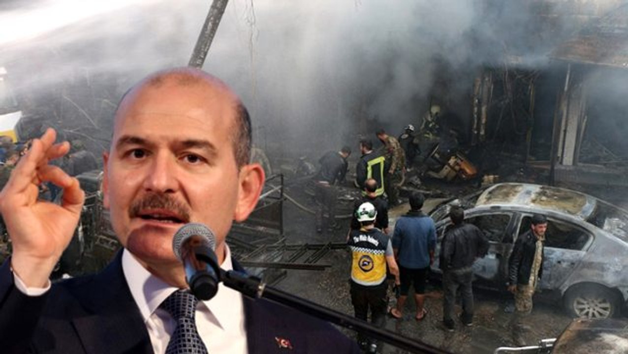 Bakan Soylu: Afrin'deki terör saldırısı hain terör örgütü PKK'nın yanına kalmayacak