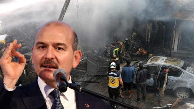 Bakan Soylu: Afrin'deki terör saldırısı hain terör örgütü PKK'nın yanına kalmayacak
