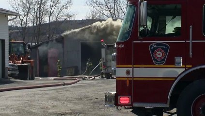 Incendie dans un garage à Saint-Basile