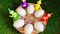 LEARNING SHAPES and COLORS with TELETUBBIES Toys and EASTER EGGS for TODDLERS--