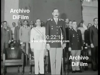 Jorge Rafael Videla at Military College ceremony 1977