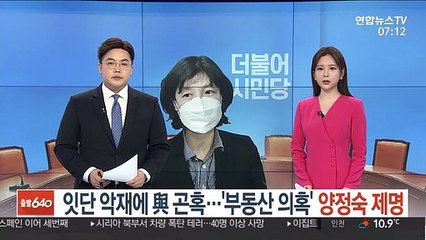 잇단 악재에 與 곤혹…'부동산 의혹' 양정숙 제명