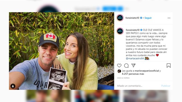 Fonsi Nieto y Marta Castro esperan su primer hijo juntos