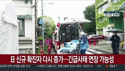 日 신규 확진자 다시 증가…긴급사태 연장 가능성