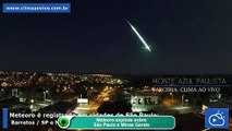 Meteoro explode sobre São Paulo e Minas Gerais