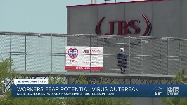 Workers fear potential virus outbreak as a worker received a positive coronavirus result