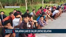 Balapan Liar di Jalur Lintas Selatan Kocar-kacir Dibubarkan Polisi