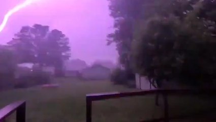 Vivid lightning strike caught on camera