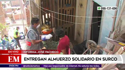 Edición Mediodía: Entregaron almuerzos solidarios en Surco