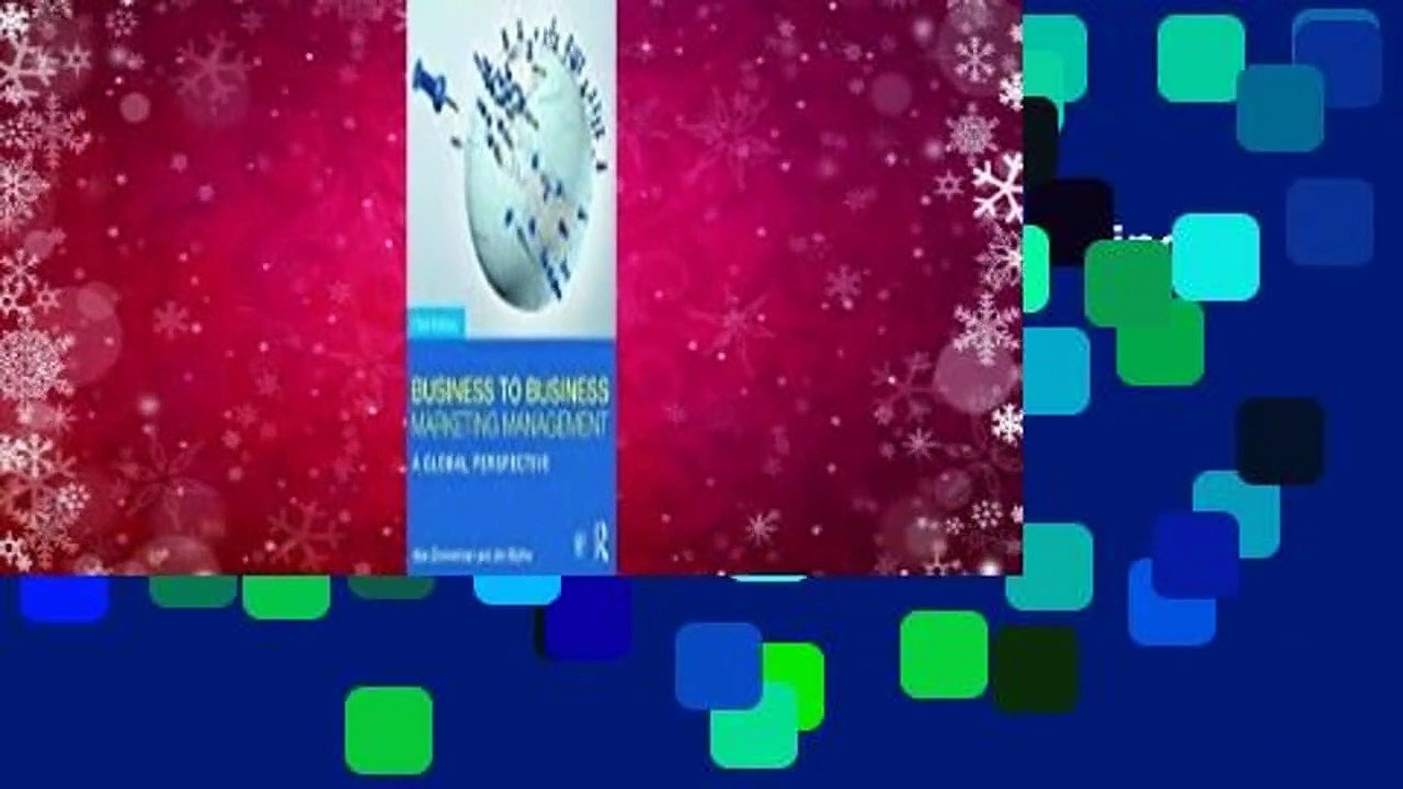 Full E-book  Business to Business Marketing Management: A Global Perspective  Review