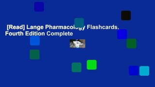 [Read] Lange Pharmacology Flashcards, Fourth Edition Complete
