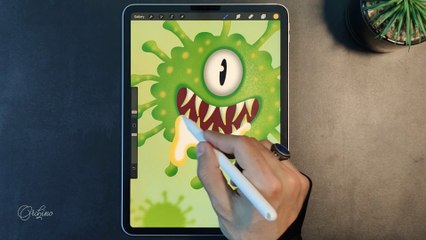 Coronavirus ( COVIDー19 )  - Animation on Procreate