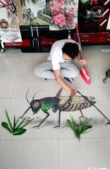 Floor Painting 3D /Must watch painting