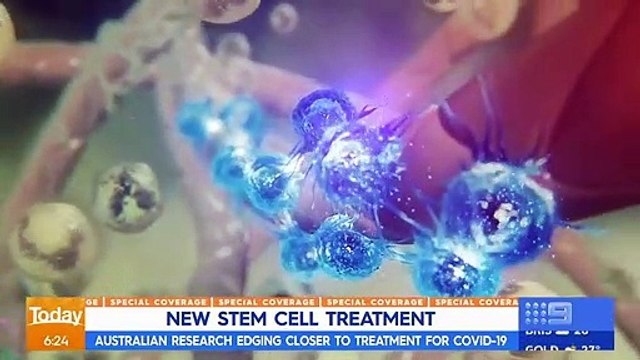 Coronavirus-Stem cell researchers trialling COVID-19 Nine News Australia 29.04.2020