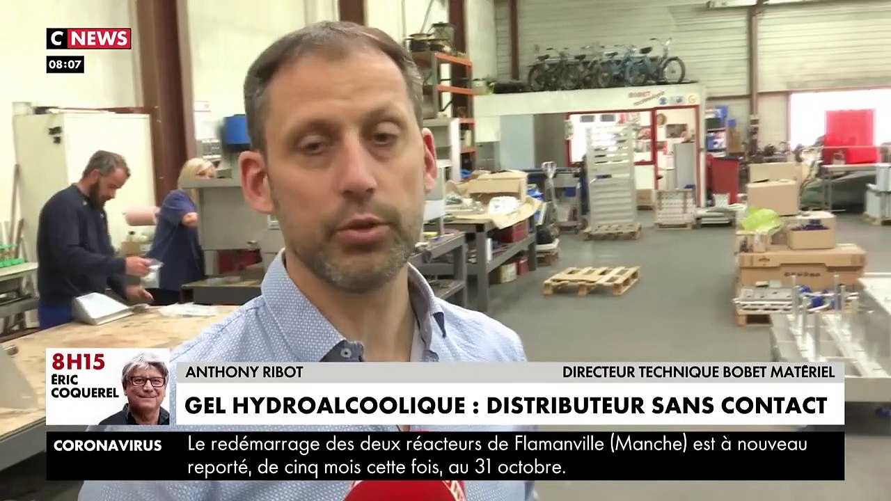 Coronavirus - Une société a conçu un distributeur de solution hydroalcoolique sans contact - 700 commandes ont déjà été passées - VIDEO
