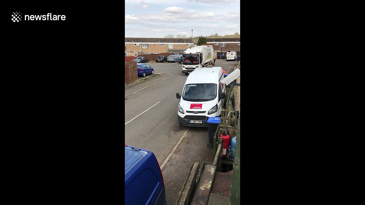 UK binman shocked after colleagues play hilarious prank on him