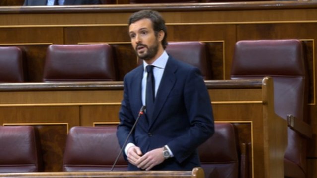 Casado acusa a Sánchez de mentir y hacer el ridículo