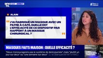 J'ai fabriqué un masque avec un filtre à café, quelle est son efficacité? BFMTV répond à vos questions