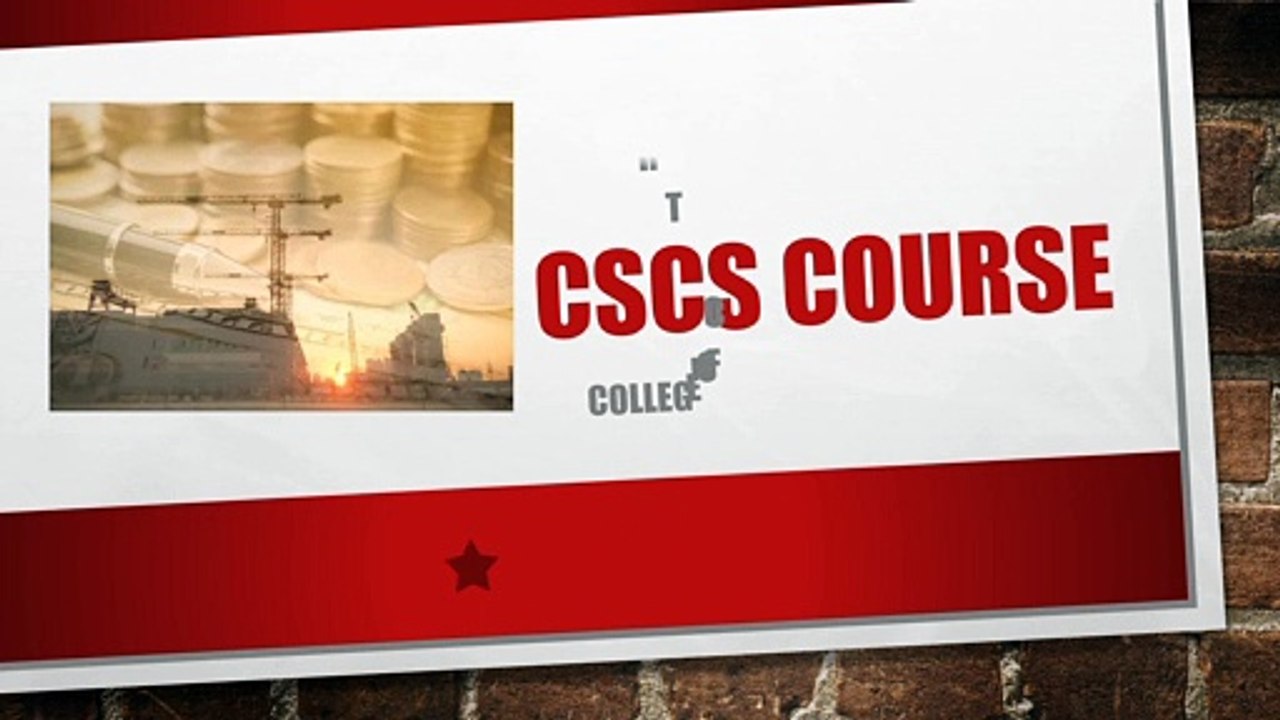 Cscs course