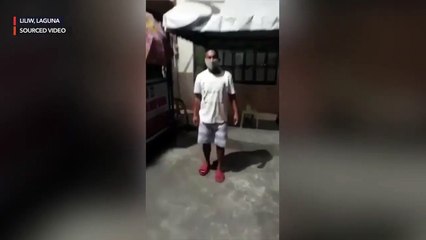 Quarantine violator made to reenact quarantine offense