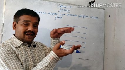 Electric dipole in an external uniform electric field class12