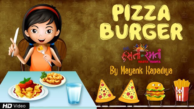 Pizza Burger | Kids Rhyme with Lyrics | English Children Nursery Rhyme | Mehul Surti | Kids Fun Song