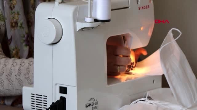 SİVAS Ev ve iş yerlerini atölyeye çevirip, maske üretmeye başladılar