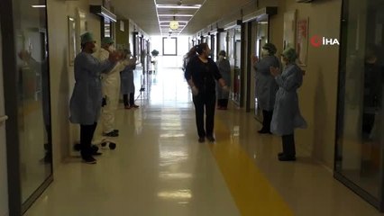 Koronavirüsü yenen sağlık çalışanı taburcu oldu