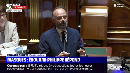 Édouard Philippe sur les masques: "L'État accompagnera les commandes passées par les collectivités territoriales à compter du 13 avril"