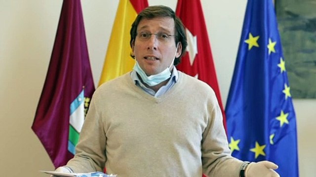 Declaraciones del alcalde, José Luis Martínez-Almeida, en la puesta en marcha del proyecto 'Los mayores primero'