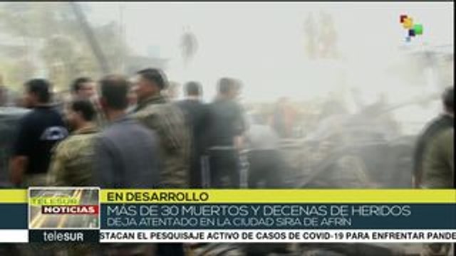 Siria: más de 30 muertos y decenas de heridos por atentado en Afrín