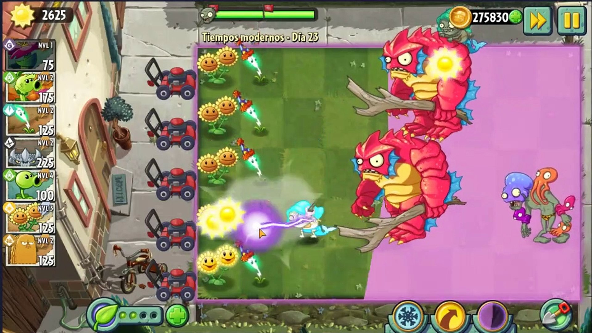 NUEVA PLANTA !! LA SINIESTROSA !! - TIEMPOS MODERNOS - PLANTAS VS ZOMBIES 2, image size:1920x1080