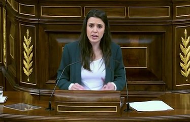 Irene Montero: "Las mujeres no podemos ser una vez más las que asumamos sobre nuestros hombros el peso de la crisis"