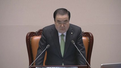 문희상 의장 "이천 화재 안타까워...인명구조 힘써달라" / YTN