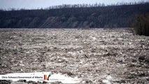 Massive Ice Jam Causes Flooding In Canada