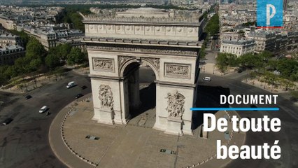 Tải video: 2 minutes des Champs-Elysées vides et de Paris vus du ciel