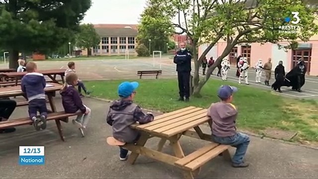 Des gendarmes déguisés en héros de Star Wars pour les enfants de soignants
