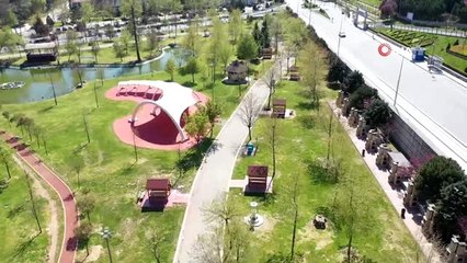 Kağıthane'de baharın renk cümbüşü