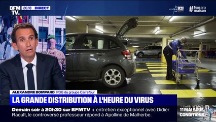 Alexandre Bompard (Carrefour): "Nous avons 70 millions de masques pour nos équipes"