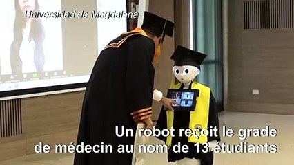 Coronavirus: en Colombie, un robot diplômé au nom d'étudiants confinés